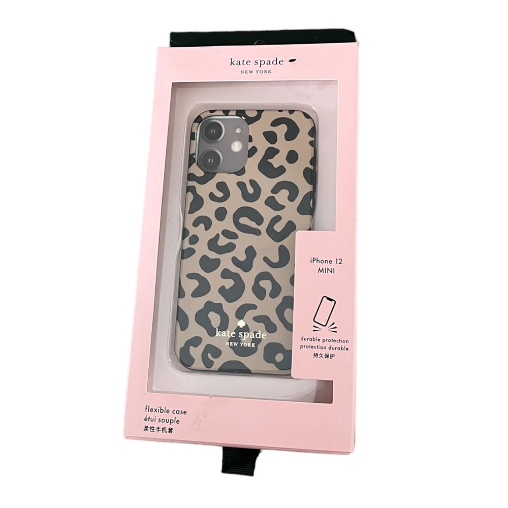 NEW Kate Spade New York iPhone 12 Mini Animal Print  Flexible Phone Case